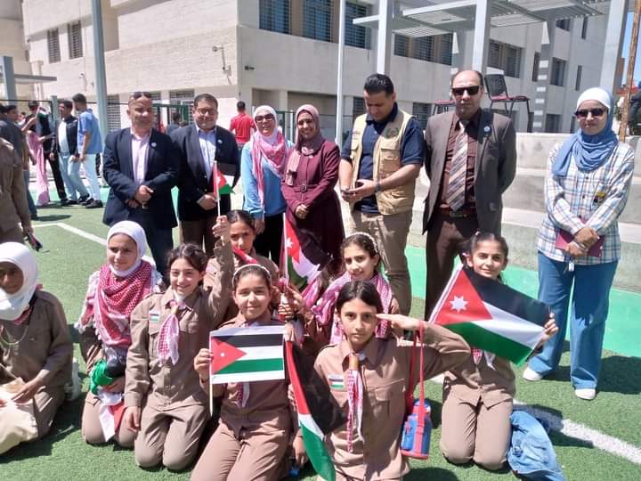 #علمنا_عالٍ 🇯🇴 مديرية تربية مادبا تحتفل بيوم العلم الأردني
