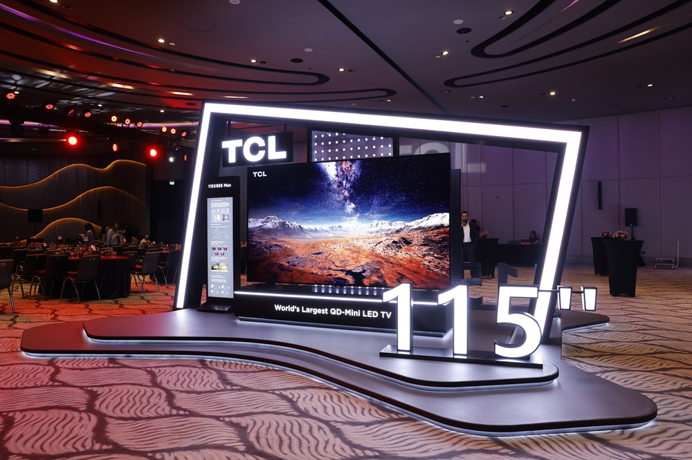 TCL تطرح أكبر تلفزيون بشاشة QD Mini LED على مستوى العالم في دبي