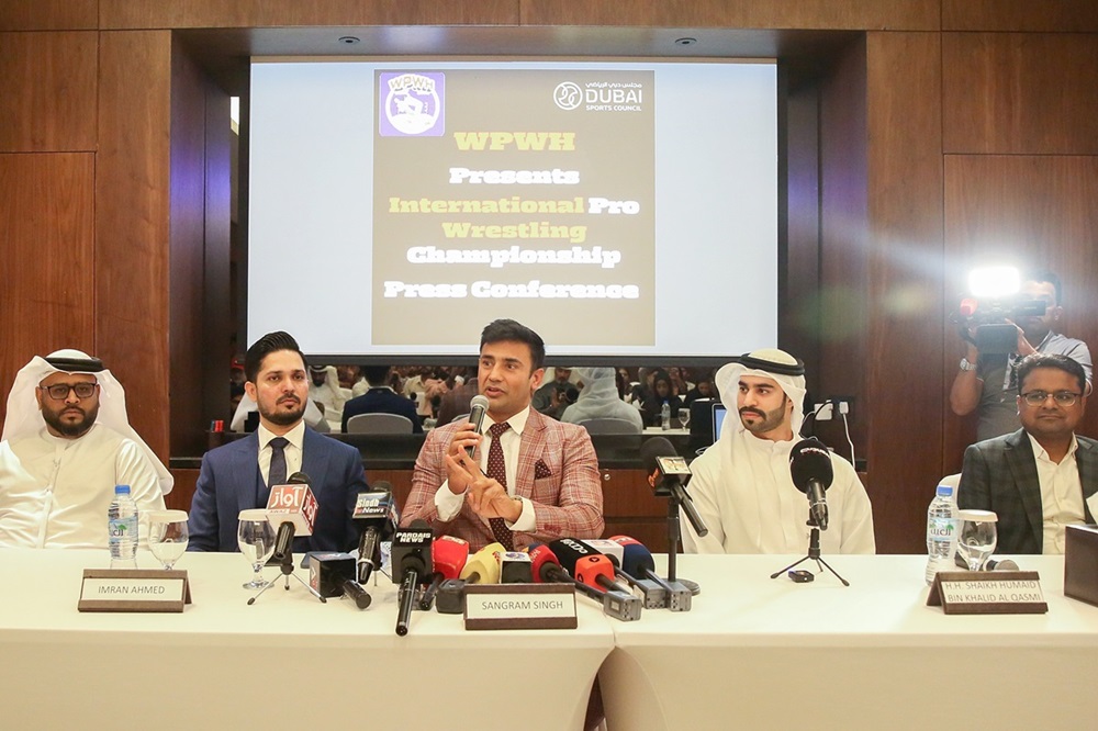 البطولة الدولية لمصارعة المحترفين 2024 في دبي تشهد نزالاً رئيسياً بين بطلي الهند وباكستان في المصارعة