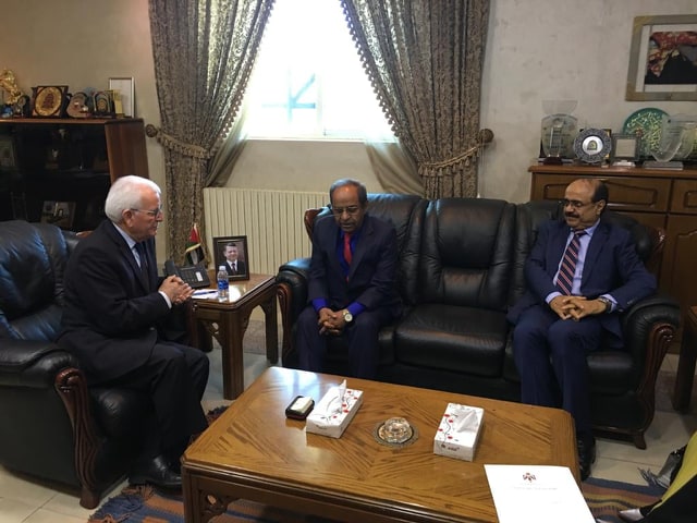 وزير التعليم العالي توق يلتقي وزير التعليم العالي اليمني