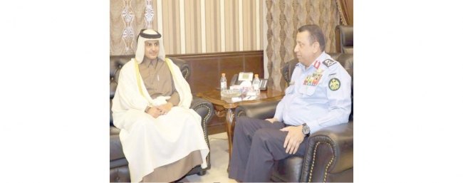 الحواتمة يلتقي السفير القطري ويبحثان التعاون بالمجالات الشرطية