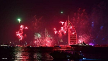 نحو مليار شخص شاهدوا احتفالات دبي بالعام الجديد