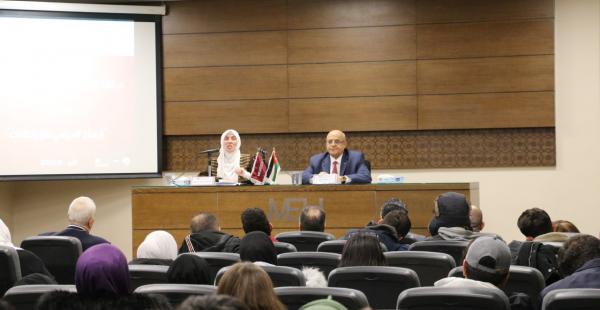 النائب طهبوب تتحدث حول الإصلاح السياسي الأردني في جامعة الشرق الأوسط