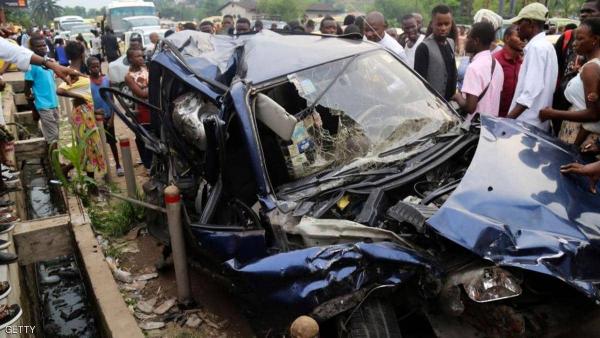 مصرع 14 شخصاً في حادث سير بالكونغو