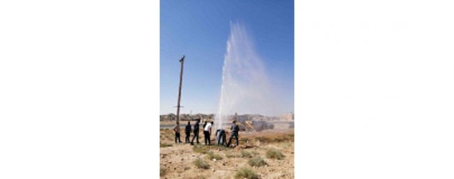 المياه : حملة امنية تضبط (4) اعتداءات على خطوط رئيسية في الموقر