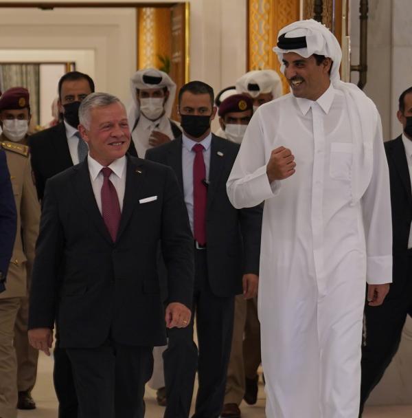 الملك: سعدت بزيارة قطر ولقاء أخي العزيز الشيخ تميم