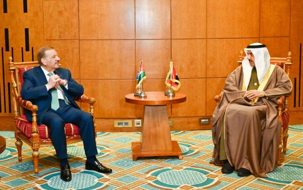 الدغمي يلتقي رئيس الاتحاد البرلماني العربي