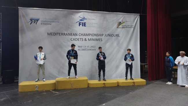 المبارزة الأردنية تواصل تألقها في بطولة البحر المتوسط