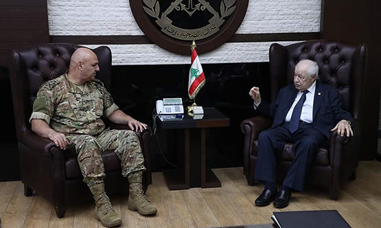 أبو غزاله يبحث التعاون مع الجيش اللبناني