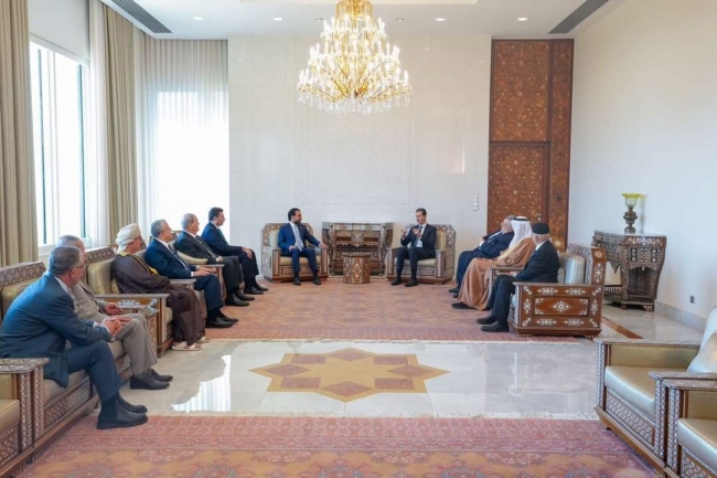 الرئيس السوري يلتقي  الصفدي وعدداً من رؤساء البرلمانات العربية