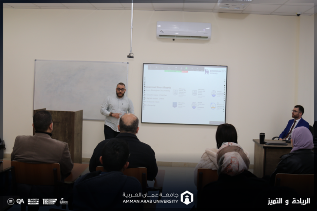 طلبة عمان العربية يطلعون على تجارب جامعة بيرمنجهام ستي في مجال الذكاء الاصطناعي