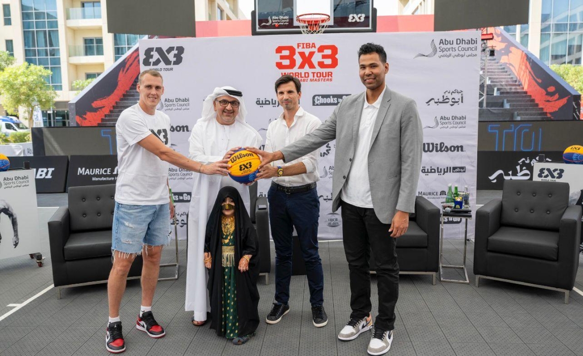 FIBA 3x3 World Tour Abu Dhabi Masters 2023 press conference unveils New Wilson Game Ball Ahead of 2024 Seaso