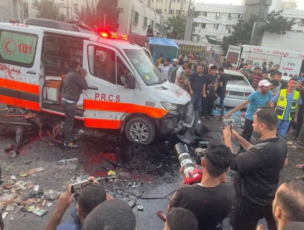 شهداء وإصابات بقصف إسرائيلي لبوابة مجمع الشفاء الطبي
