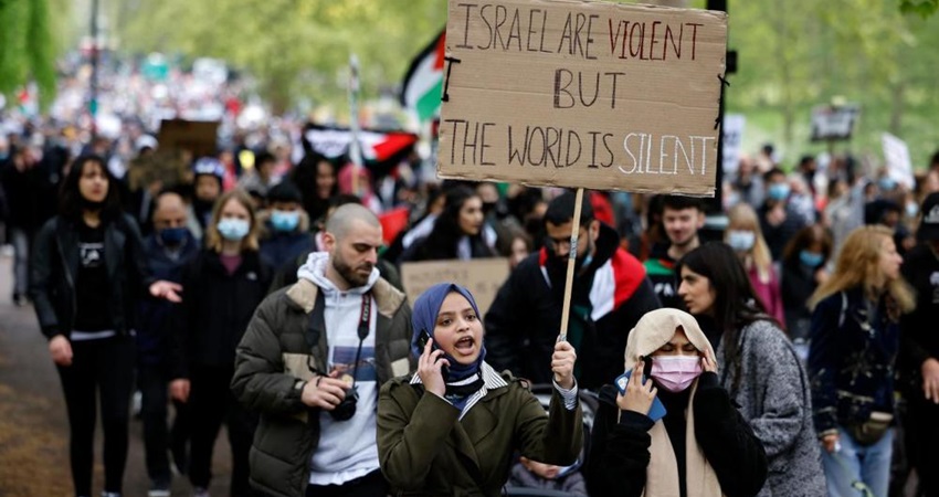 مسيرة مليونية في لندن تطالب بـوقف العدوان على غزة