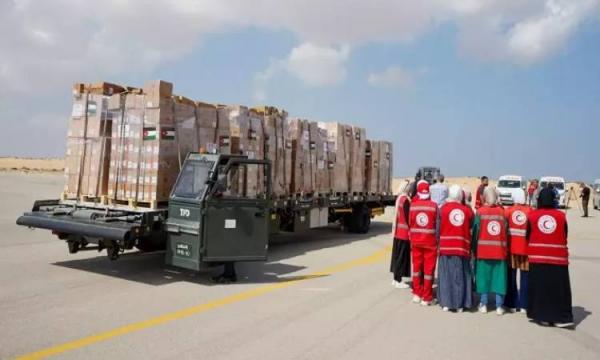 مطار العريش يستقبل 3 طائرات مساعدات إغاثية لدعم أهل غزة
