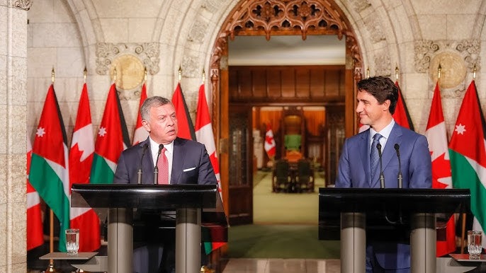 الملك لـ رئيس وزراء كندا: ضرورة الضغط للوقف الفوري لإطلاق النار في غزة