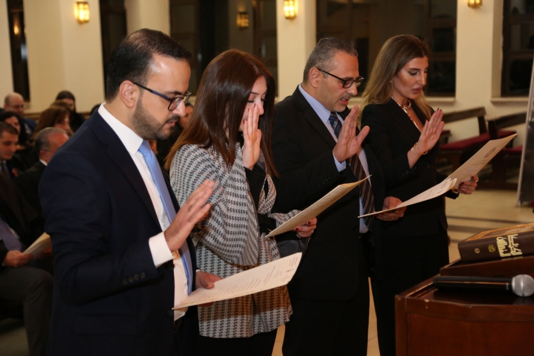 أداء القسم للمحامين والمحاميات لدى المحاكم الكنسيّة اللاتينيّة في الأردن