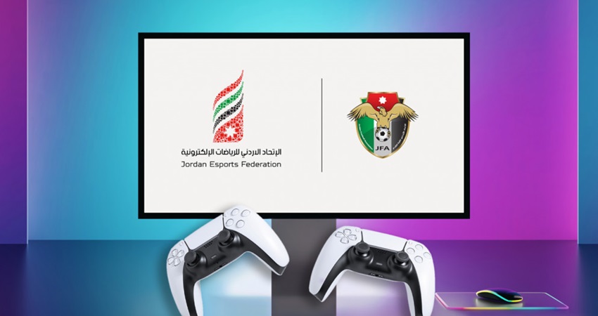 إشهار المنتخب الأردني لكرة القدم الإلكترونية إي فوتبول