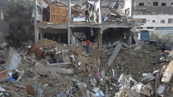 صور جوية تظهر عمليات هدم قد ترسم معالم منطقة عازلة في غزة  ( فيديو توضيحي)