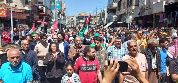 مسيرات في عمان والمحافظات تنديدًا بالعدوان الغاشم على غزة