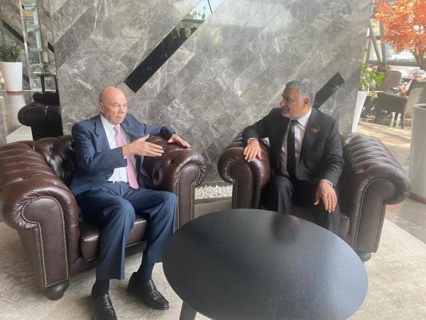 الفايز يلتقي رئيس المجلس الأعلى للدولة الليبي ونائب مجلس الأمة الجزائري