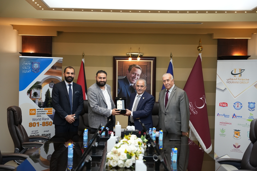 اتفاقية تعاون بين عمان الأهلية وممثلي شركة Kotler Impact