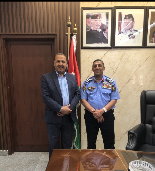 الإعلامي محمد الكعابنه يزور مديرية شرطة جنوب عمان ويلتقي مديرها العميد الدكتور هيثم المشاقبه