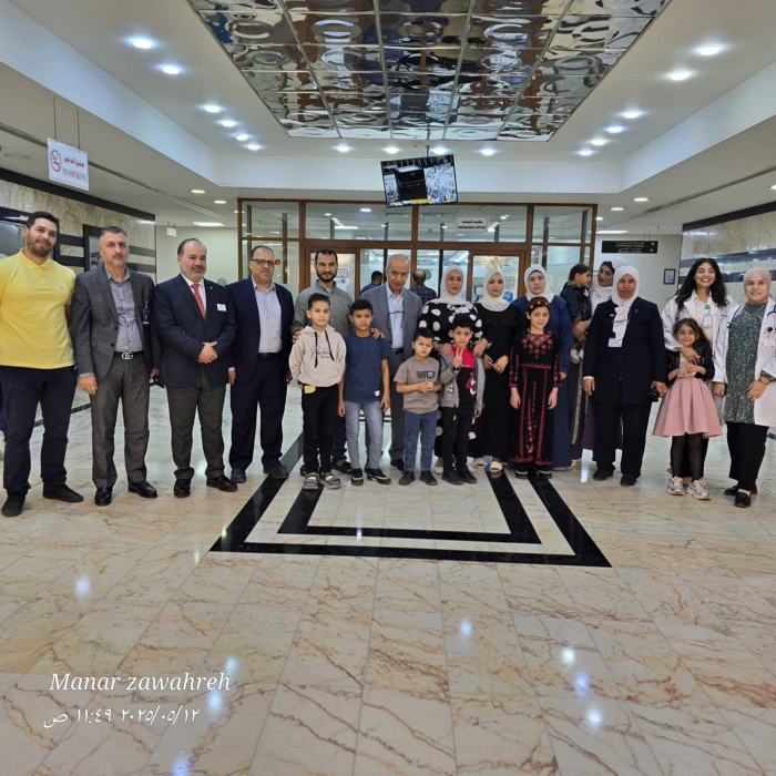 مستشفى الأردن يقدم برنامج رعاية متكاملة لأطفال غزة العائدين