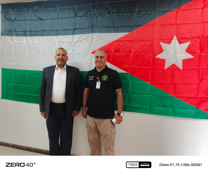 الإعلامي محمد الكعابنه يلتقي مندوب أذاعة الأمن العام النقيب أحمد ابو شريعه ويشيد بجهوده