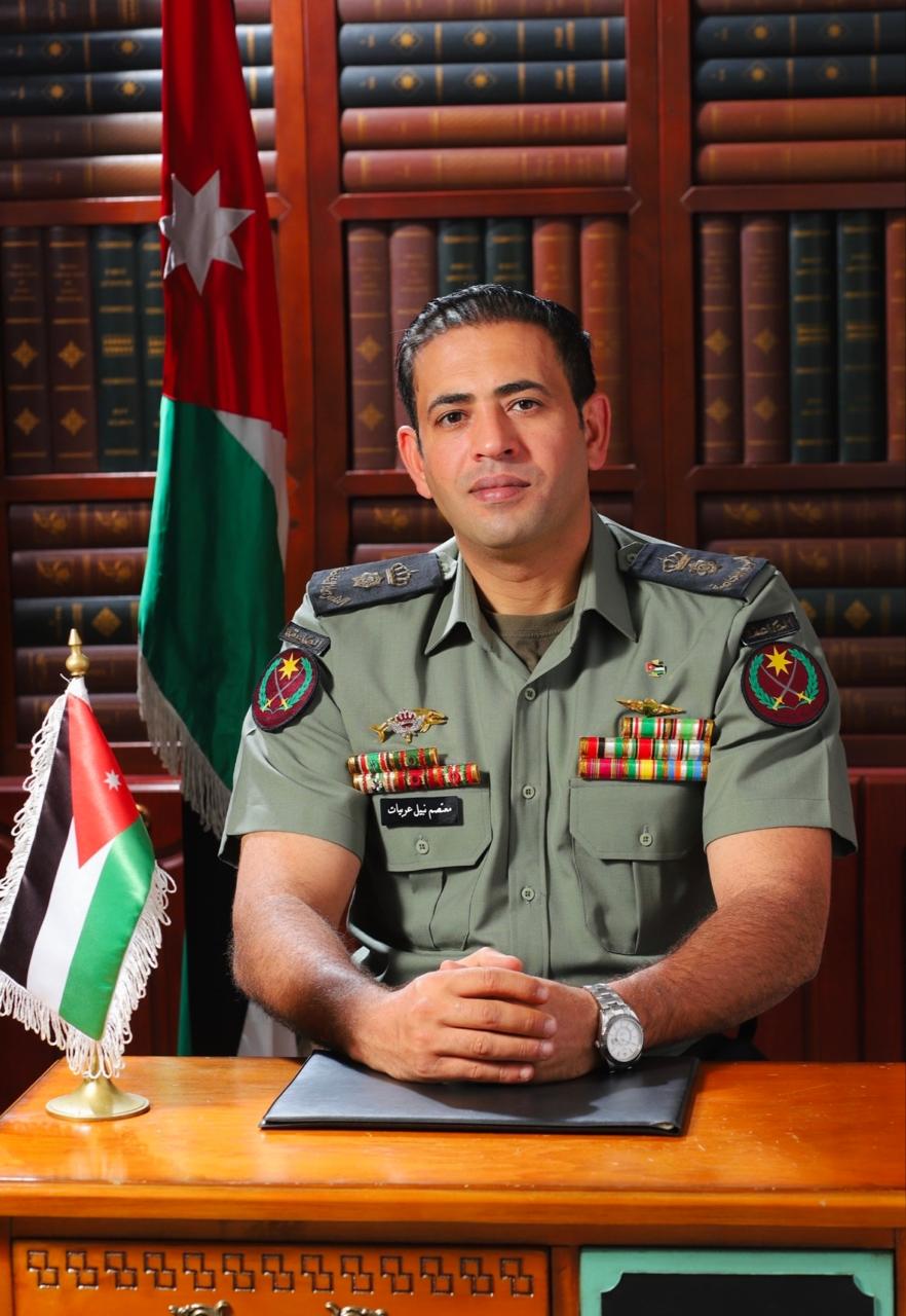 تهنئة ومباركة للسيد معتصم العربيات بمناسبة ترفيعه إلى رُتبة مُقدّم.