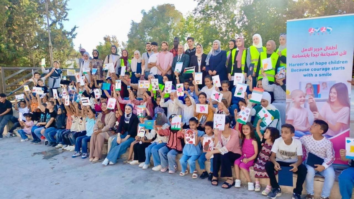 ثقافة جرش : لوحة أمل تزرع الفرح في قلوب الأطفال (صور )