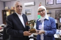 الرواشدة يكرم الكتابة إيمان مرزوق