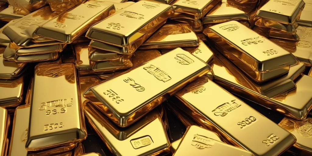 الذهب يصل لأعلى مستوى في أكثر من شهر مع تراجع الدولار وعوائد السندات