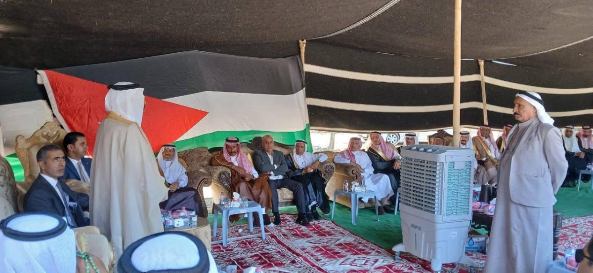 البلوي في لقاء مع شيوخ العشائر بالجنوب بضيافة الشيخ سلطان الجازي..