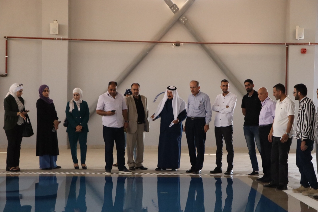 زيارة مجلس محافظة الكرك لنواة المدينة الرياضية