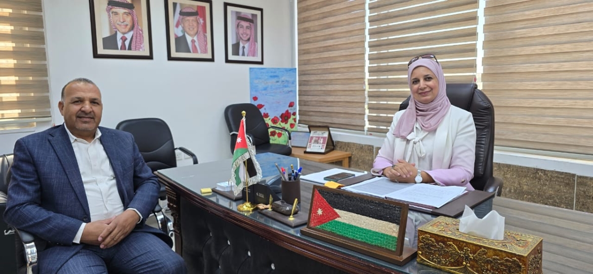 محمد الكعابنه يهنئ مديرة تربية لواء القويسمه الدكتوره شروق العيطان بالمنصب الجديد