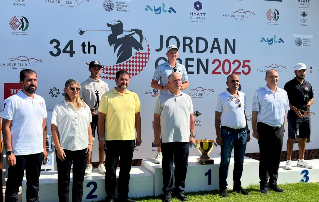 الأمير فيصل يتوج الفائزين ببطولة الأردن المفتوحة للجولف 