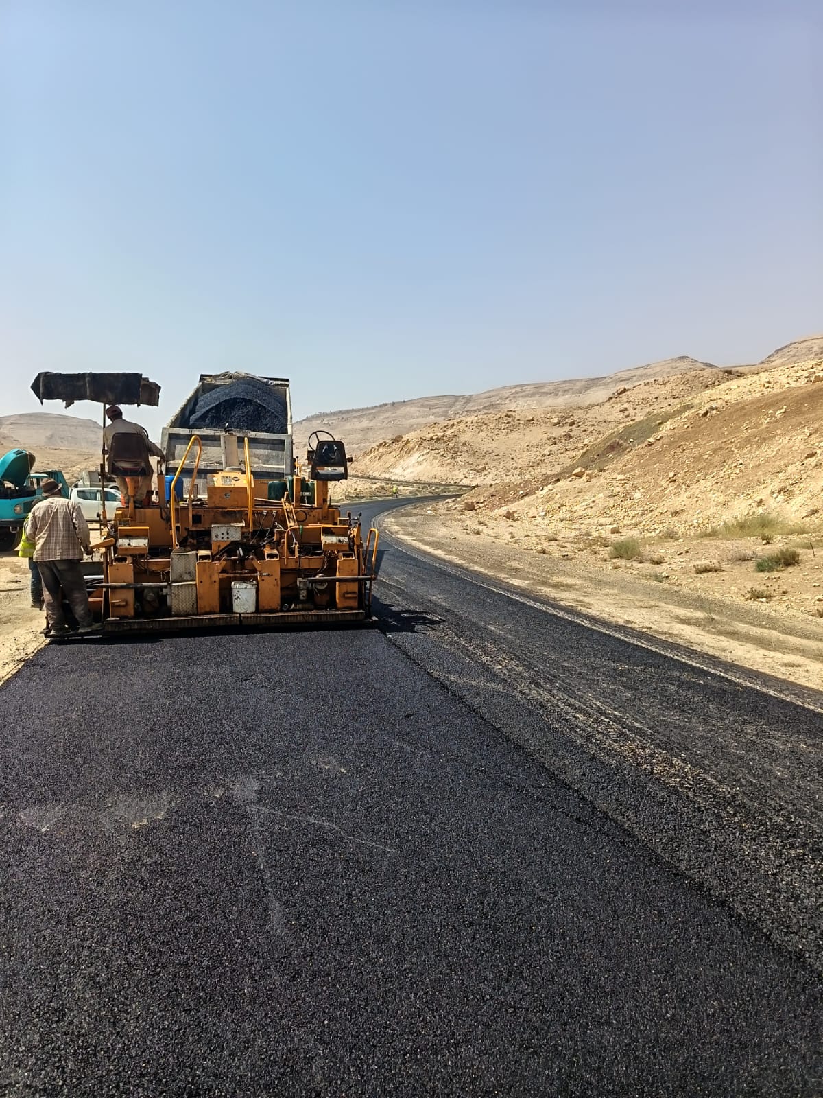 65 نسبة الإنجاز في مشروع إعادة تأهيل طريق الطفيلة الكرك