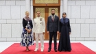 الرئيس الشرع وعقيلته يستقبلان قائد القيادة المركزية الأمريكية وعقيلته في دمشق