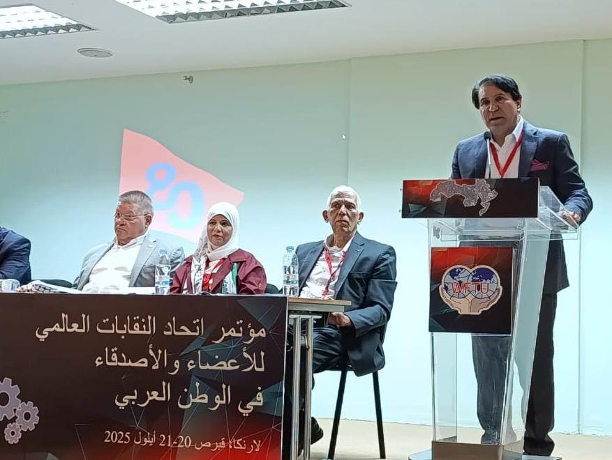 الزيود يرفع صوت الأردن في مؤتمر العمال العالمي لدعم فلسطين