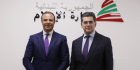 وزير الاعلام البناني الدكتور بول مرقص يستقبل  رجل الاعمال الأردني رامي المناصير،