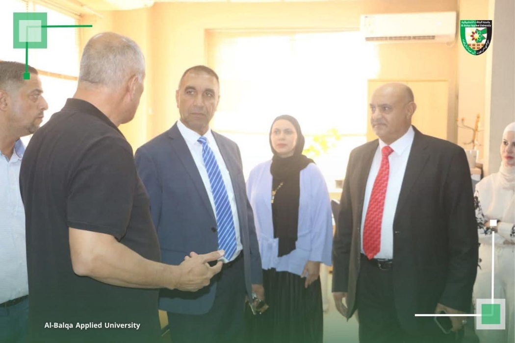 زيارة تفقدية لنائب رئيس جامعة البلقاء التطبيقية للشؤون الاكاديمية والتعليم التقني لكلية عمان الجامعية