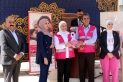 تنظيم فعالية المسيرة الوردية في إربد