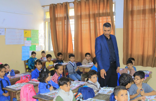 المساعيد يواصل جولاته التفقدية لمدارس البادية الشمالية الغربية