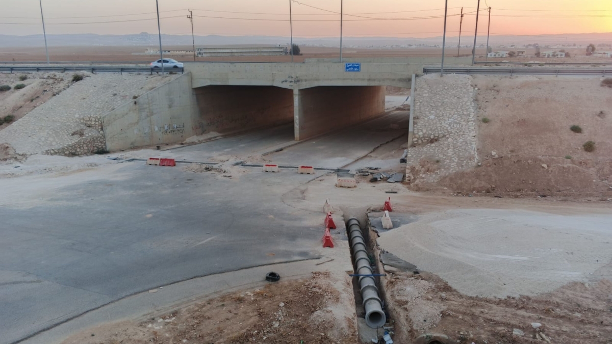 الأشغال: 60  نسبة إنجاز تحسين نظام التصريف بنفق حوشا في المفرق