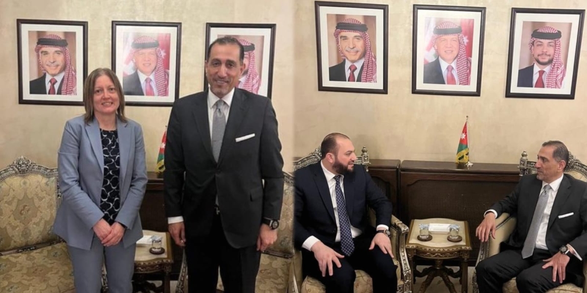 القضاة يستقبل سفيرة السويد ومحافظ دمشق في مقر السفارة بدمشق