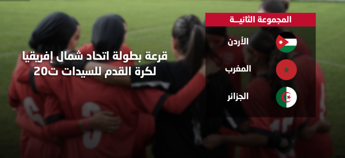 سحب قرعة بطولة اتحاد شمال إفريقيا لكرة القدم للسيدات تحت سن 20