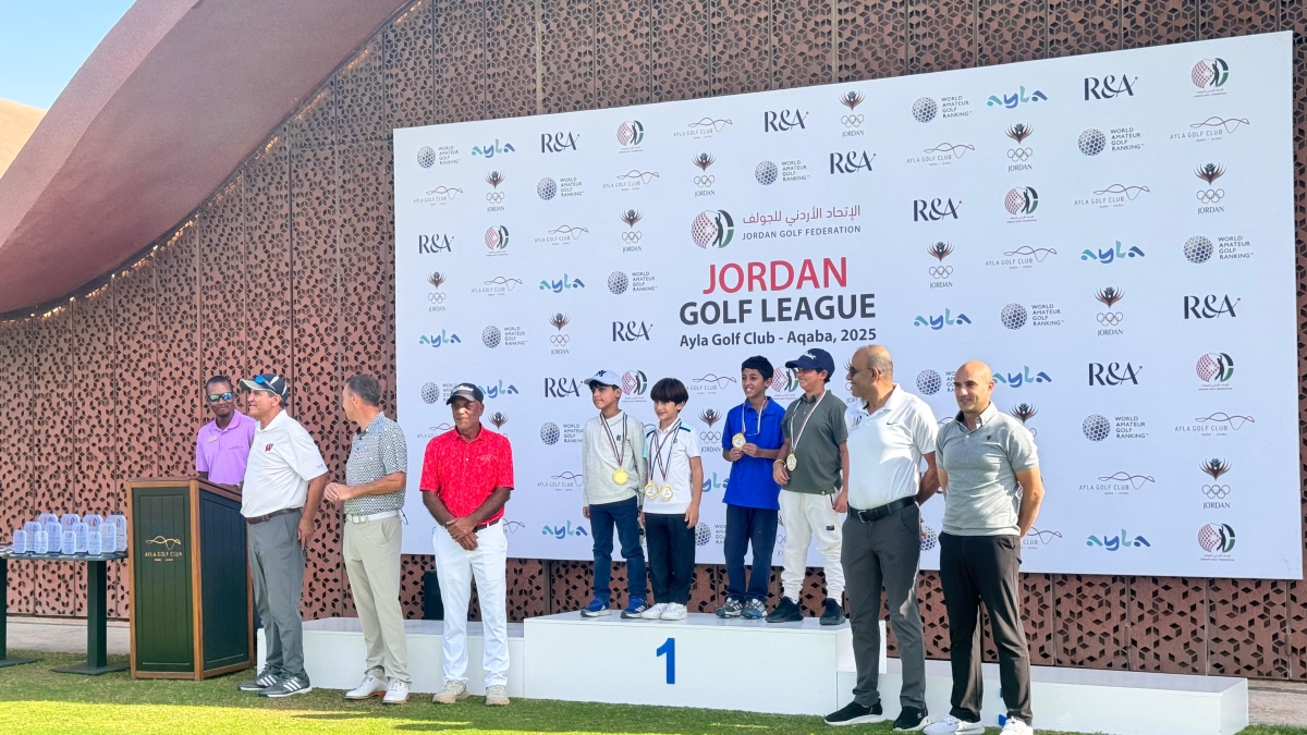 ختام النسخة الرابعة من الدوري الأردني للجولف 2025 في أيلة