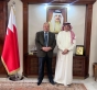 السفير البحريني خليفة بن عبدالله آل خليفة يلتقي مدير مهرجان جرش ايمن سماوي