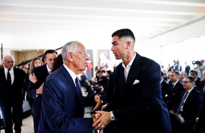 رئيس البرتغال يعلق على طرد كريستيانو رونالدو